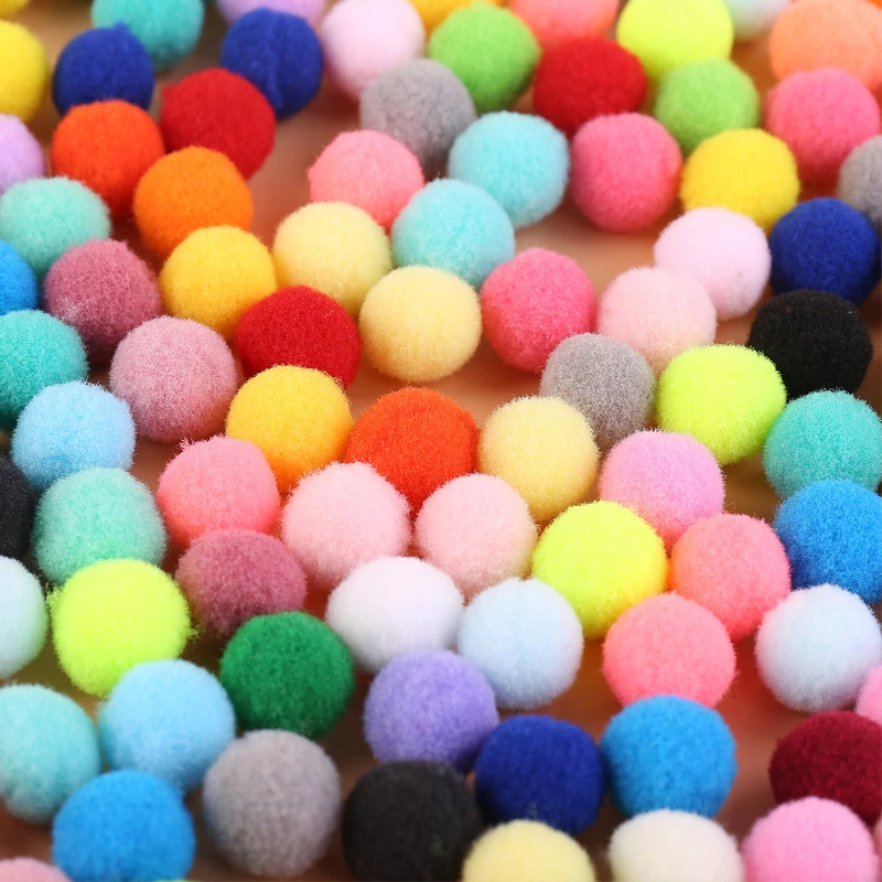 Мягкие помпоны для творчества 8-30 мм детей обучения рисования рукоделия