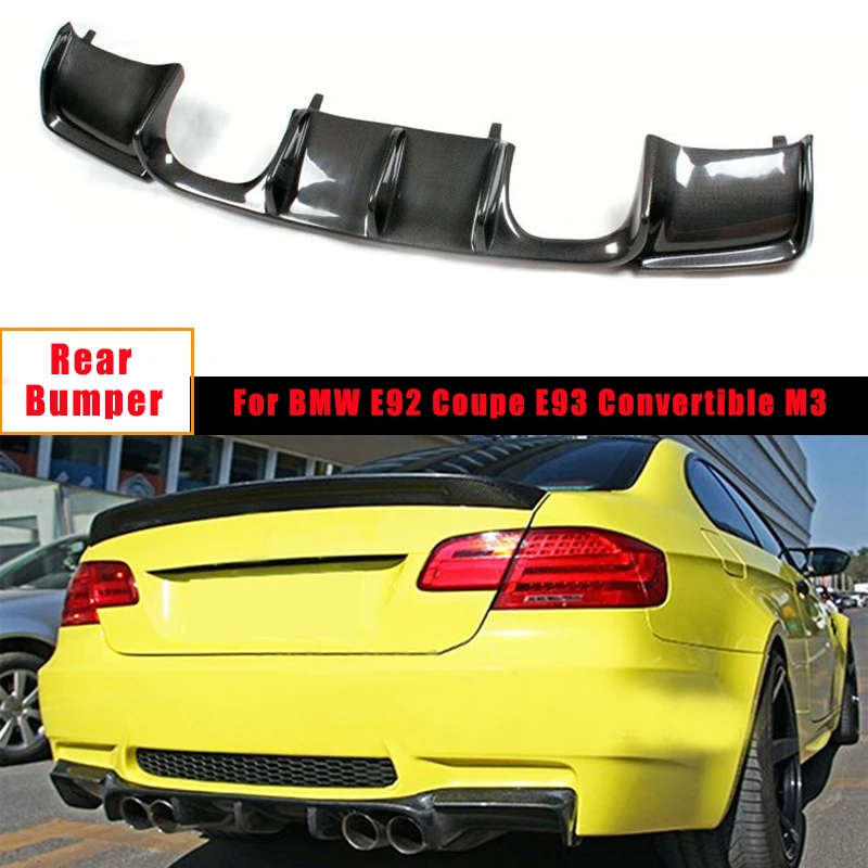 E92 задний бампер из углеродного волокна Автомобильный спойлер диффузор для BMW Coupe