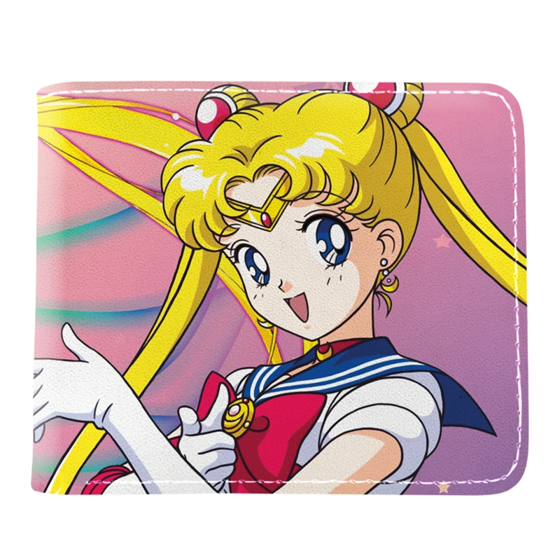 Кошелек с японским мультяшным аниме Сейлор Хрустальный кошелек короткий для