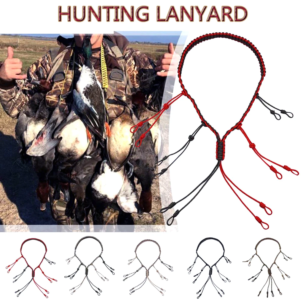 Охотничий шнур для звонков с уткой охотничий игр и 12 регулируемыми петлями слинг