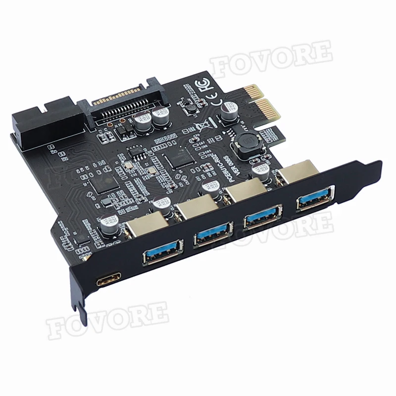 Плата расширения PCI Express USB 3 0 адаптер E контроллер концентратора с 15 контактным