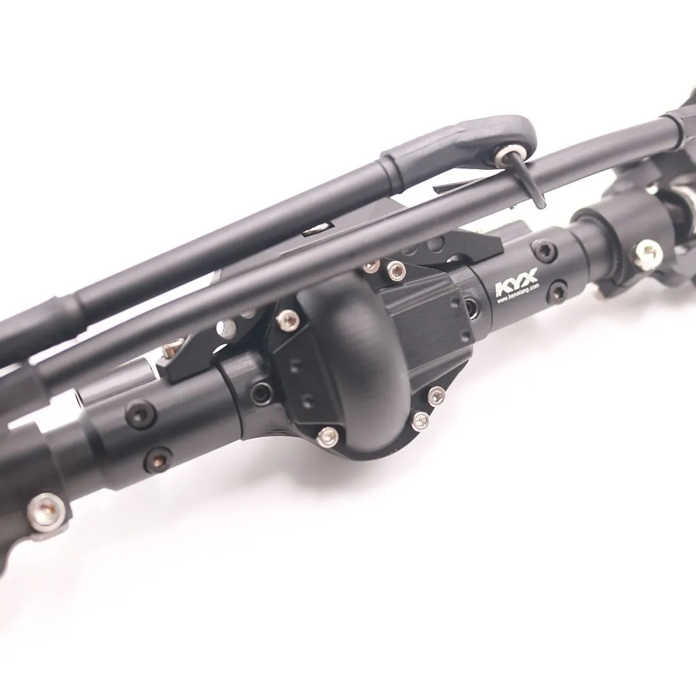 KYX Racing CNC Alloy Front Rear Axle Set for 1/10 RC Crawler Car Axial SCX10 II 90046