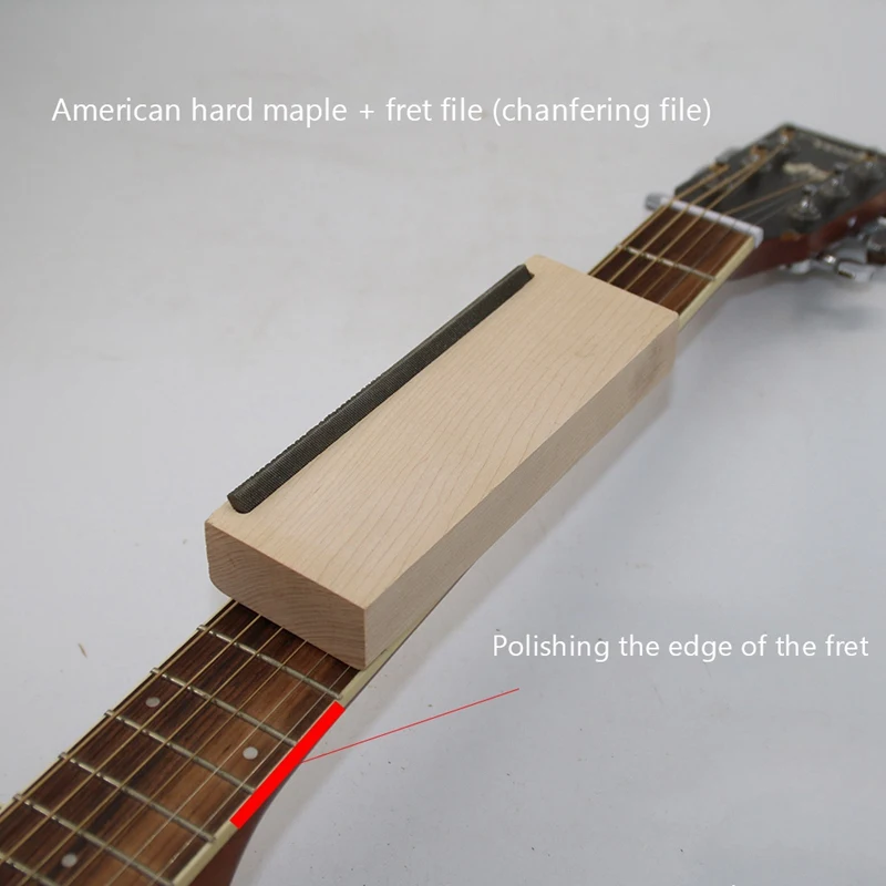 Для гитары из бакелитовой смолы Fret Crowning Luther File Hard Maple Iron Узкий Двойной режущий