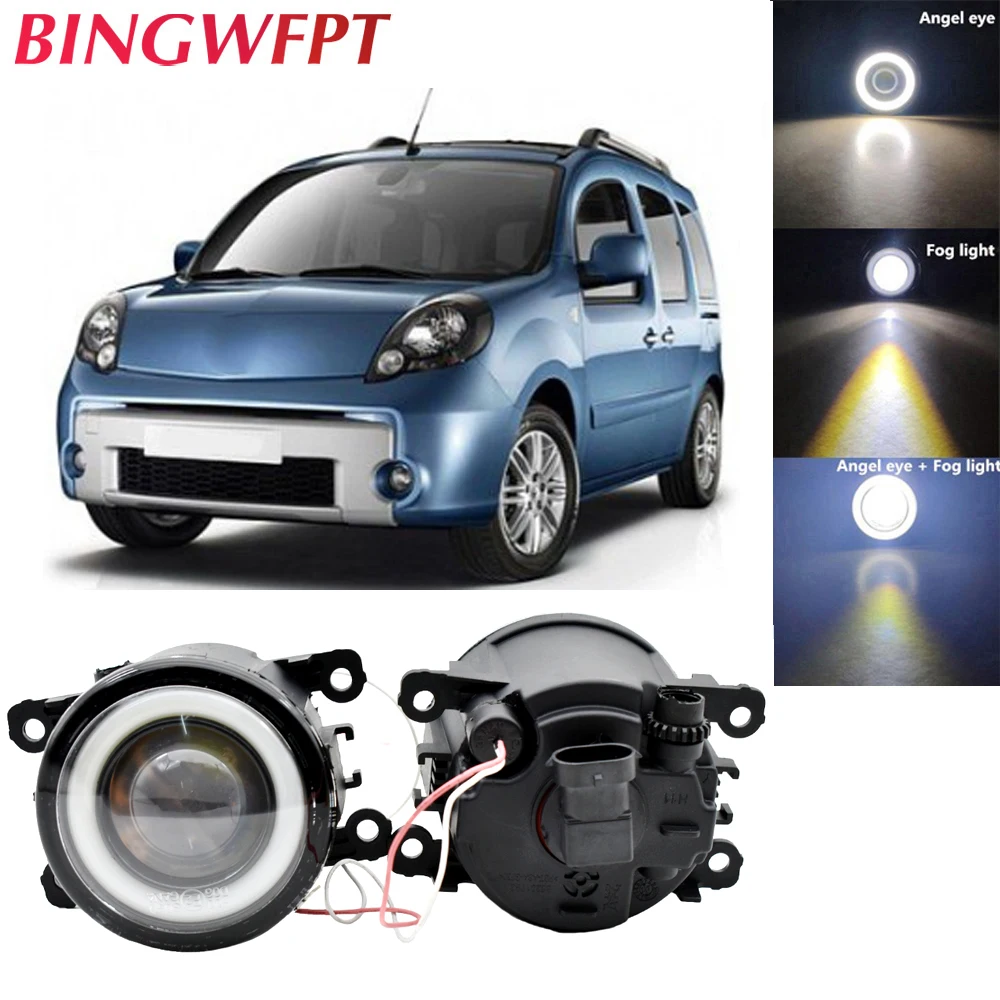 Передний бампер для автомобиля светодиодные противотуманные фары Angel Eye Renault