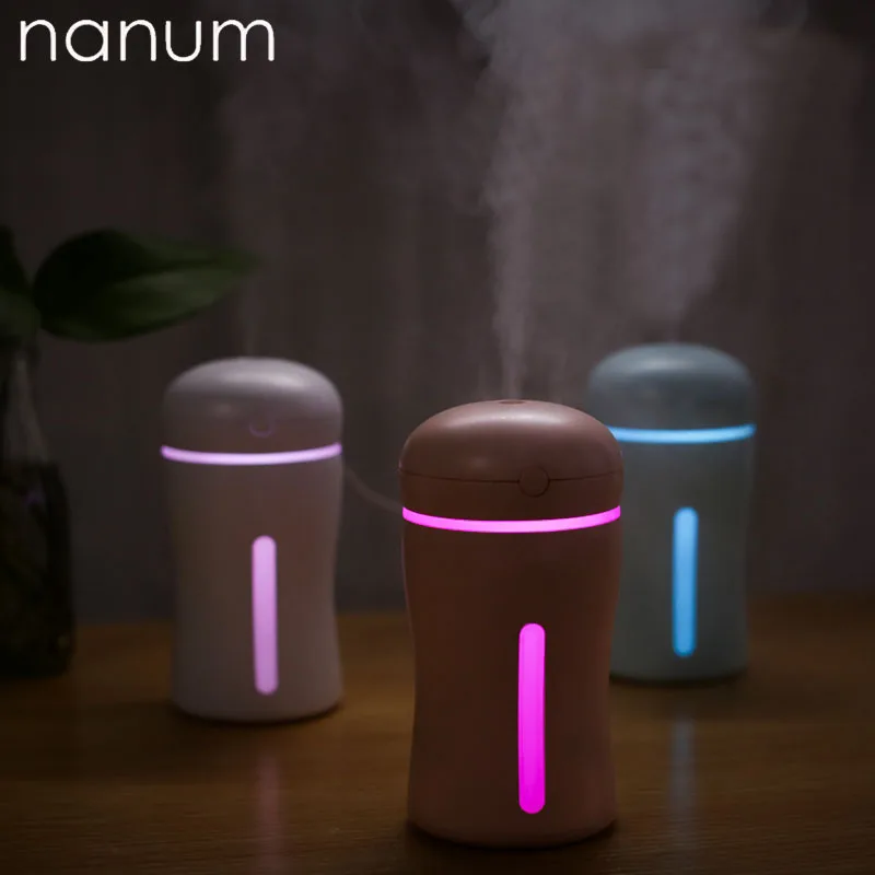 

New 3 in 1 Beginner Humidifier Mini Ultrasonic Car Fogger Led Night Light USB Fan Essential Oil Aroma Diffuser Air freshener