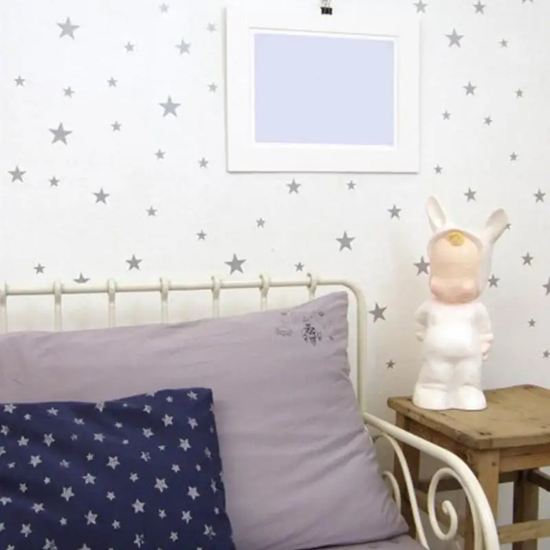 55 шт./компл. Наклейка на стену с рисунком звезды самоклеящаяся наклейка из ПВХ
