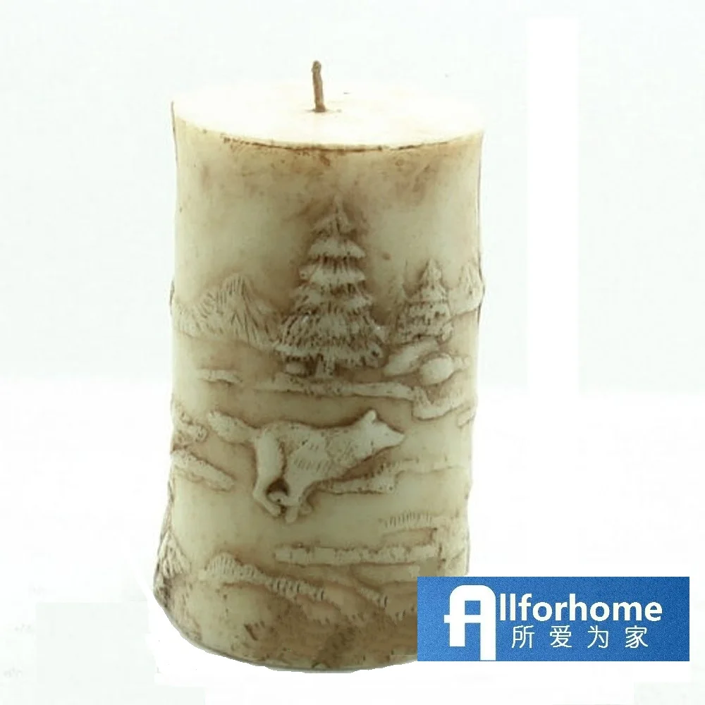 3D силиконовая форма в виде волка для свечей мыла сделай сам изготовления