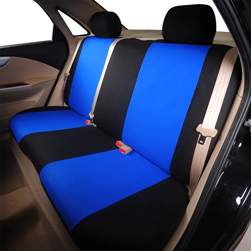 Универсальные синие чехлы на сиденья автомобиля из полиэстера защищает сиденье