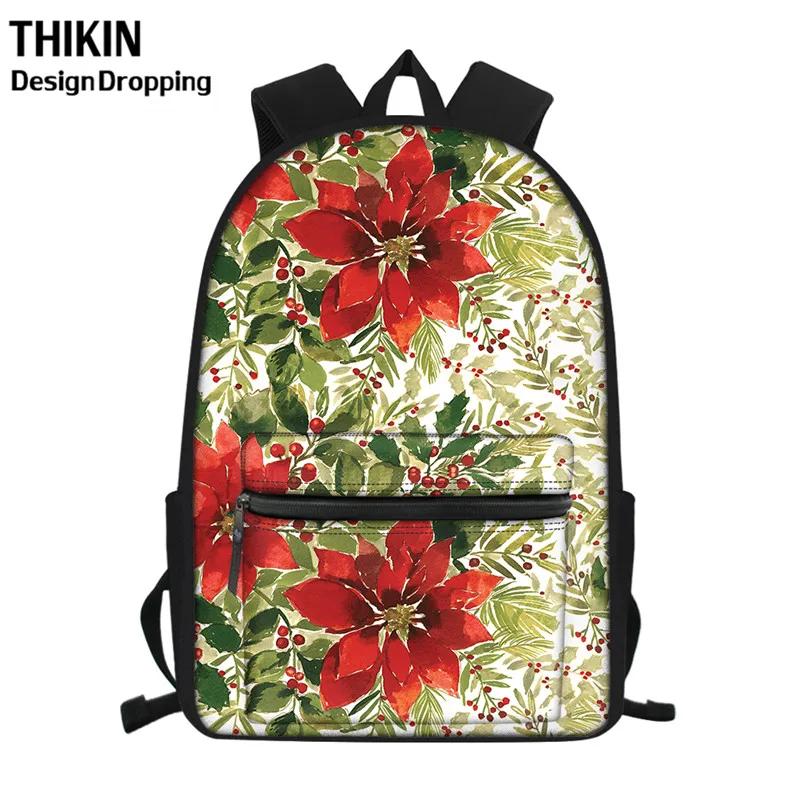 Брендовый дизайнерский женский рюкзак THIKIN с цветочным принтом повседневный