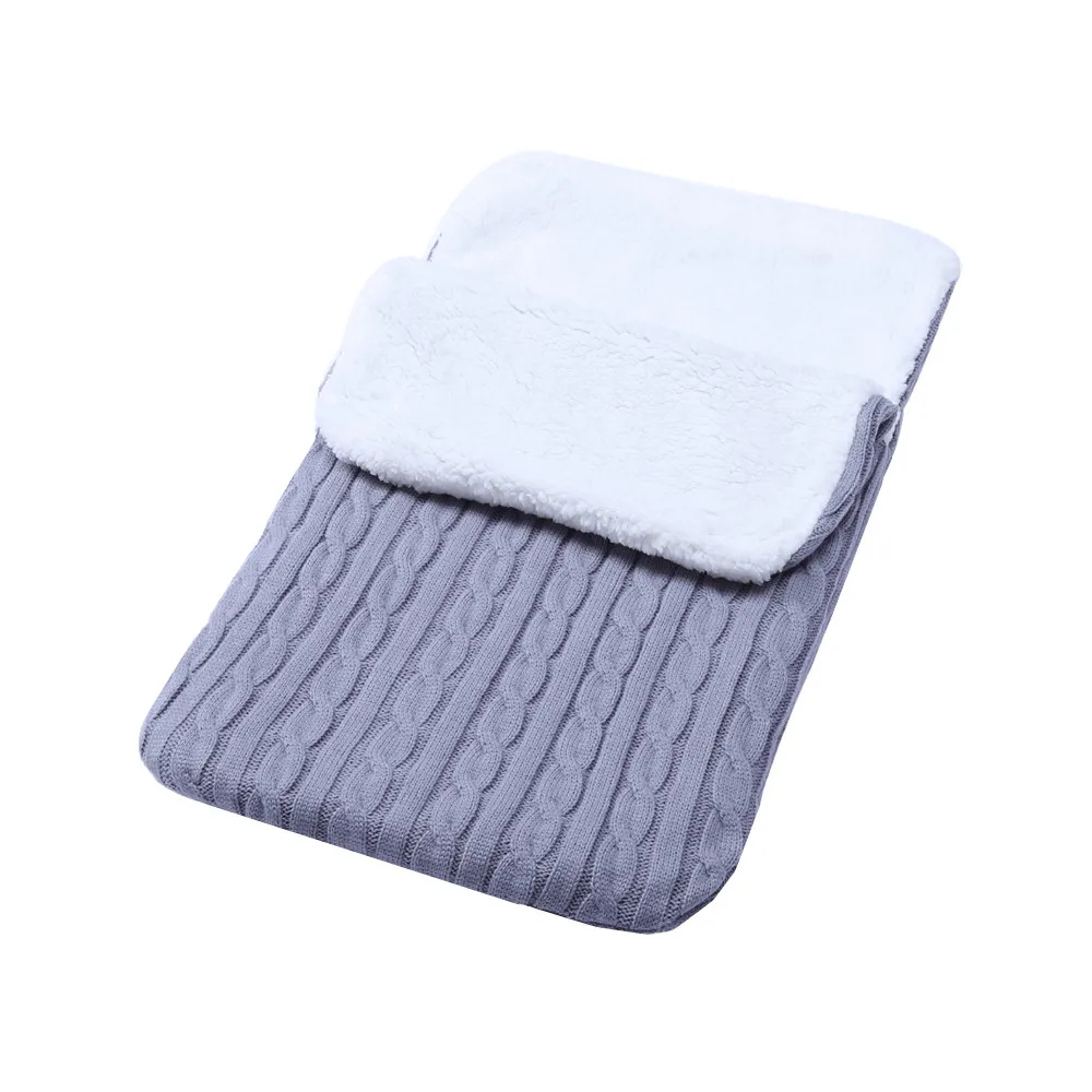 

Зимний спальный мешок для новорожденных, Детский мягкий теплый флисовый зимний спальный мешок