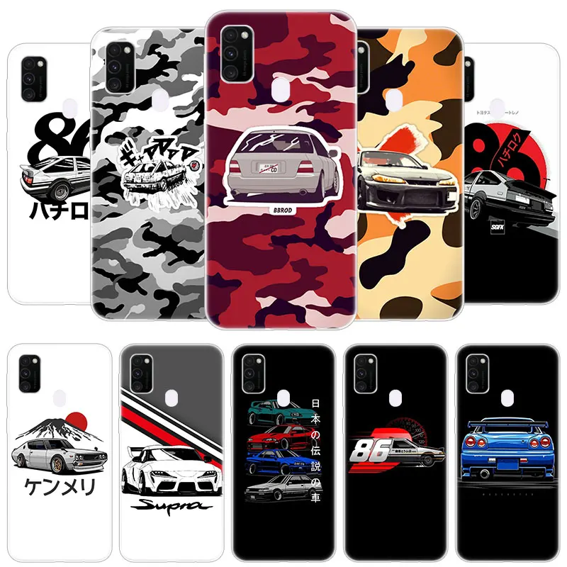 Японский автомобильный чехол JDM AE86 для Samsung Galaxy M32 M12 M11 M21 M01 M02 M30S M31S M51 A5 2017 A6 A8 Plus A7 A9