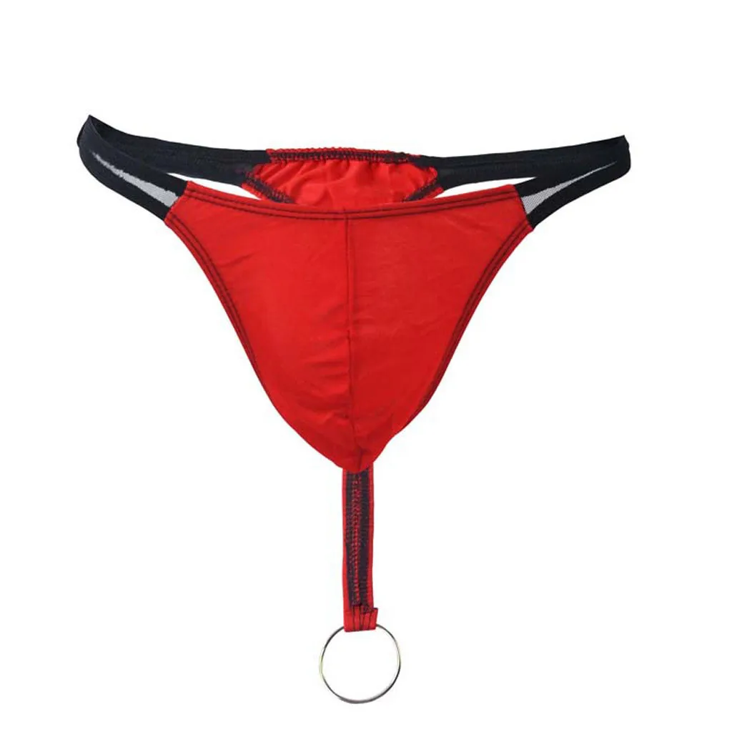 Стринги с металлическими кольцами брифы нижнее белье удобные дышащие Бесшовные