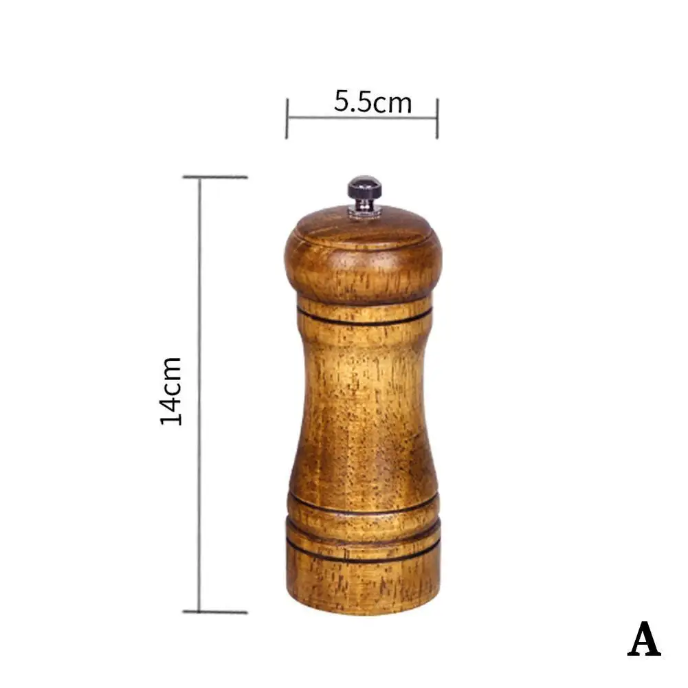 

5/8/10 Inch Manual Pepper Grinder Wood Material Picnic Barbecue Kitchen Decoration Supplies Special Table Tool Q4T3