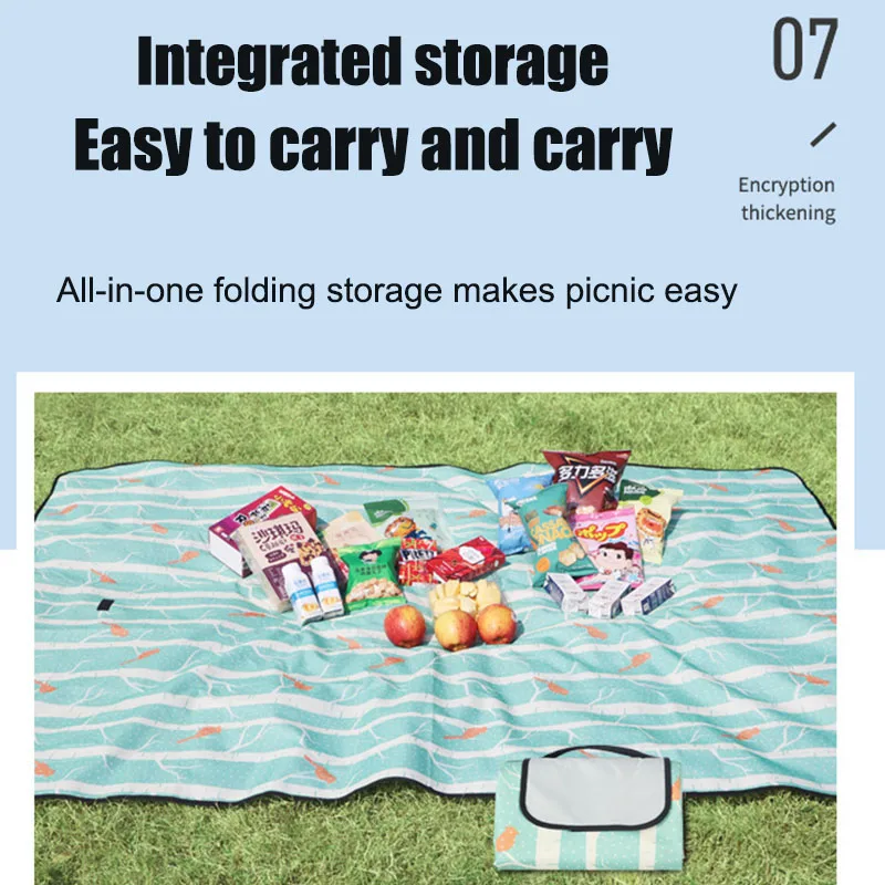 

Hot Outdoor Picnic Mat Thickened Portable Easy Storage Washable Camping Outdoor Mat Blanket DO2