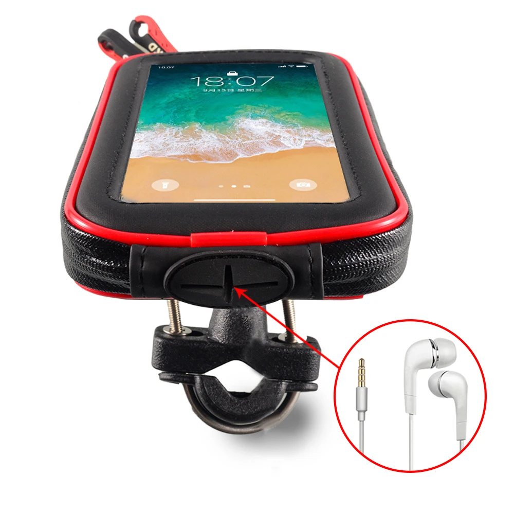 Держатель для телефона GPS мотоцикла водонепроницаемая сумка велосипедный