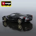 Модель гоночного автомобиля Bburago в масштабе 1:43 laFerrari черно-желтая из сплава