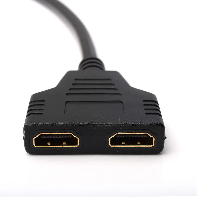 Кабель разветвитель HDMI 1 Male To Dual 2 Female Y Splitter адаптер в HD светодиодный ЖК телевизор