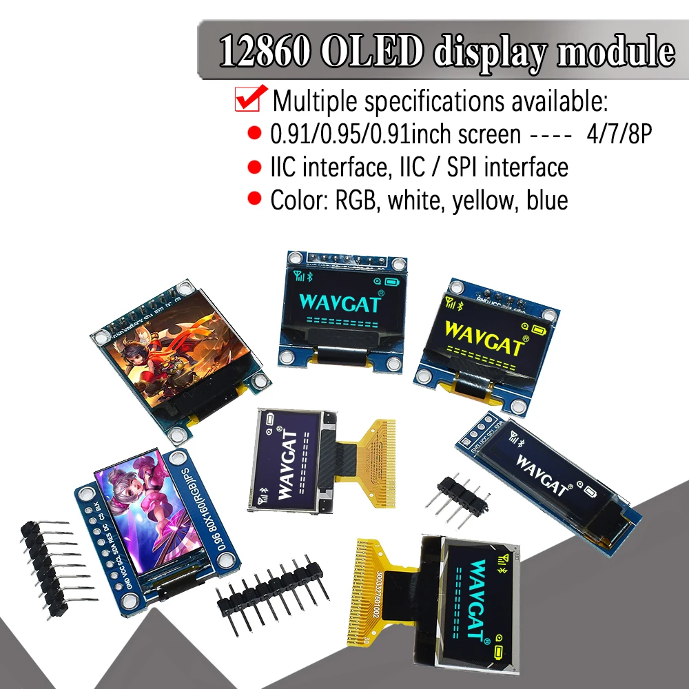 ЖК дисплей TFT для Arduino 0 91 95 96 I2C IIC|ЖК-модули| |