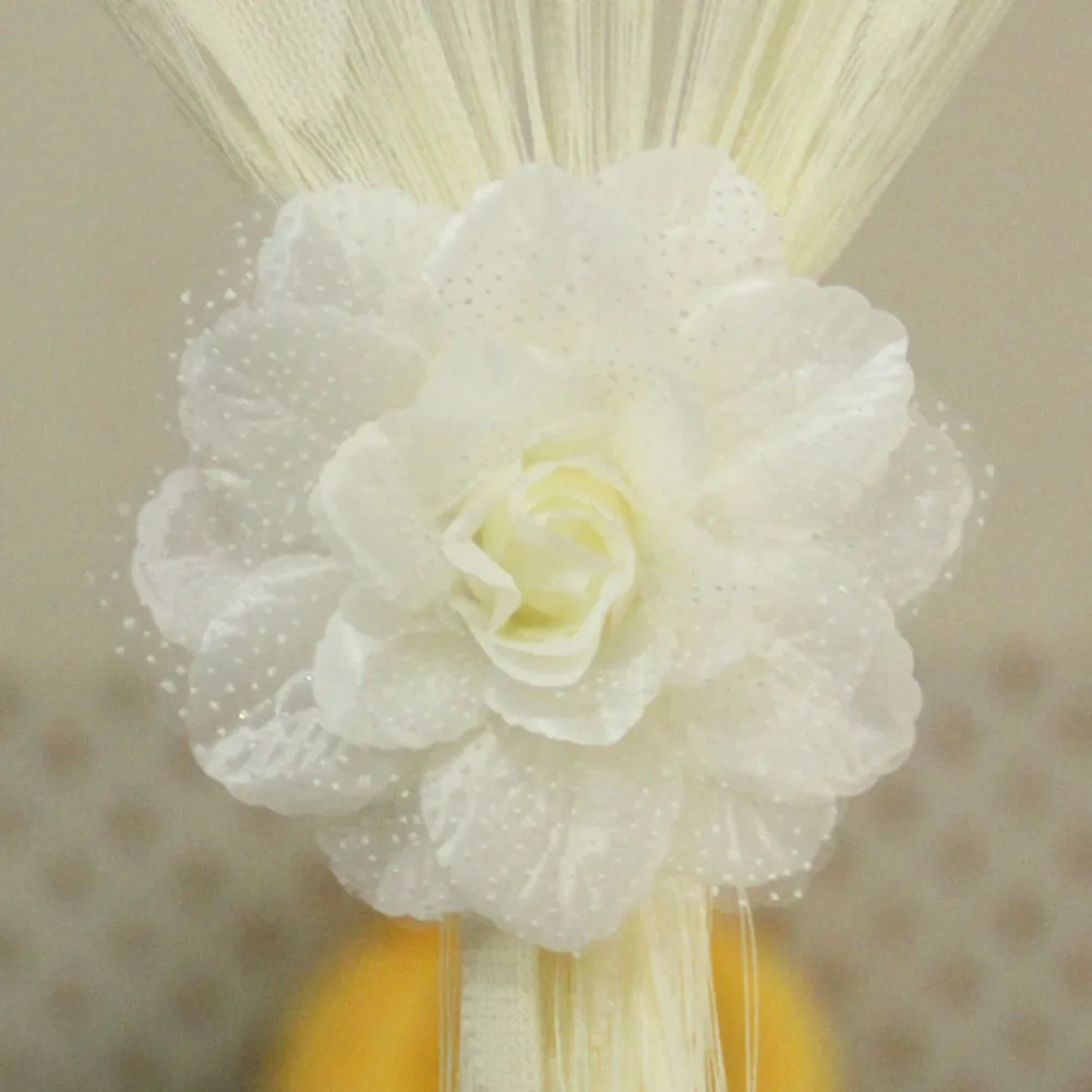 1 шт. классический цветок пиона занавеска на Окно Застежка держатель драпировка