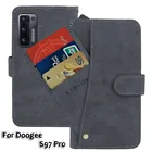 Кожаный чехол-кошелек Doogee S97 Pro, модный роскошный флип-чехол 6,39 дюйма s, деловой Магнитный чехол для телефона