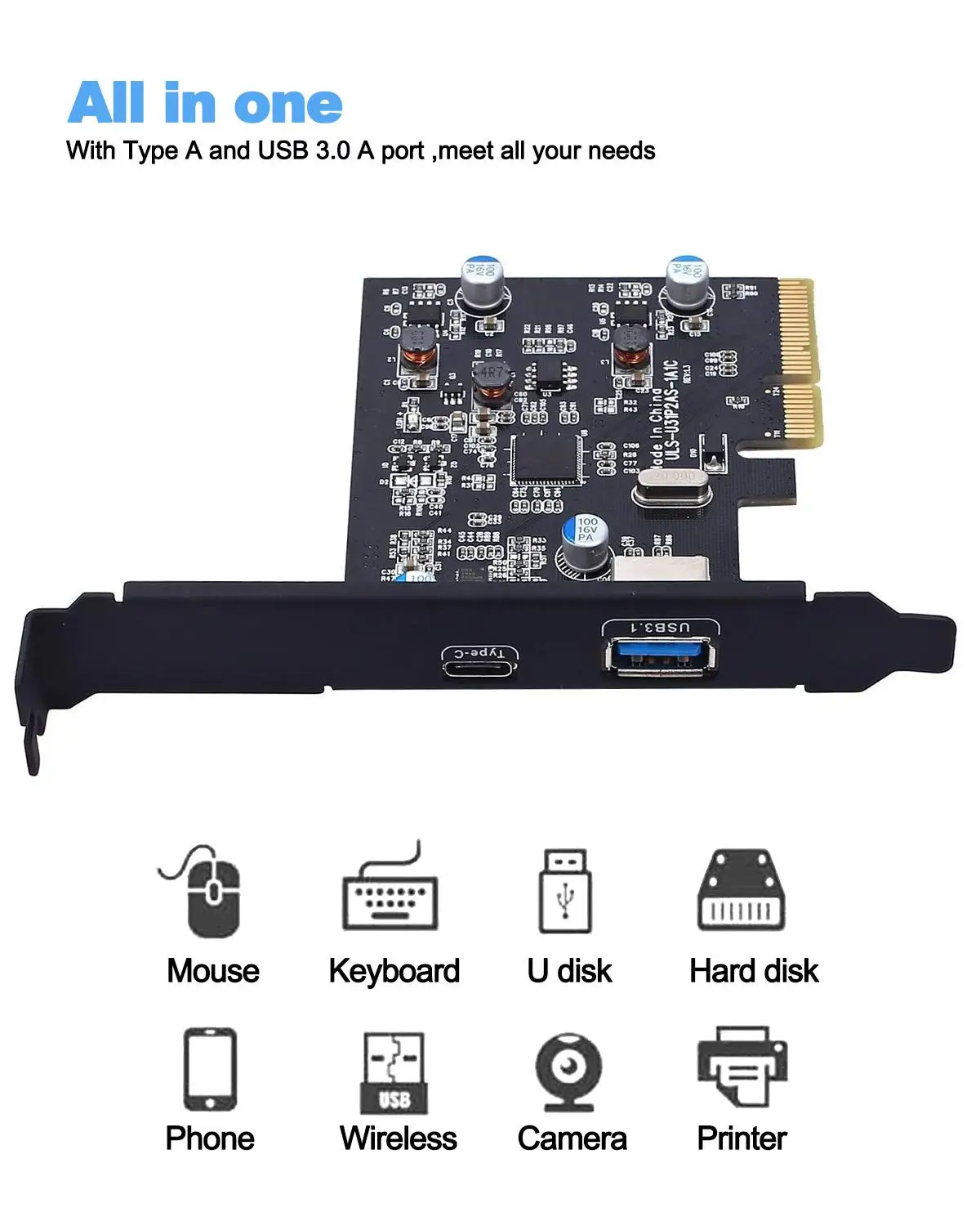 плата расширения pci e usb3 1 на usb 31 gen 2 10 гб