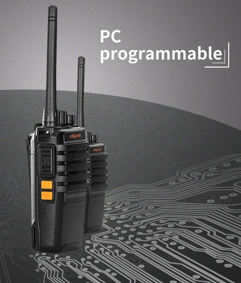 

OCKERED Walkie-Talkie CD-328 Handheld Dualband Two Way Radio VHF/HUF 136-174MHz&400-480MHz Portable Police Scanner Transceiver