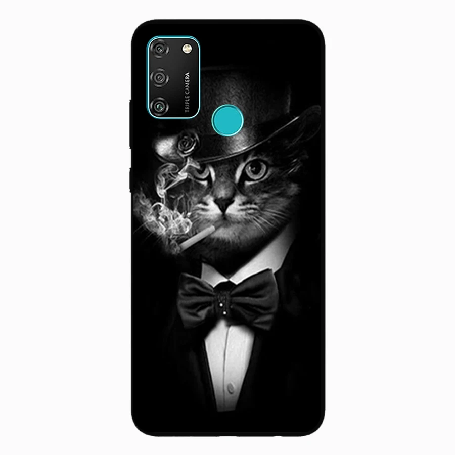 Чехол для Huawei Honor 9A "Wolf" из силикона TPU, фундас для 9 A, крышки для Honor9A, сумки 4X на.