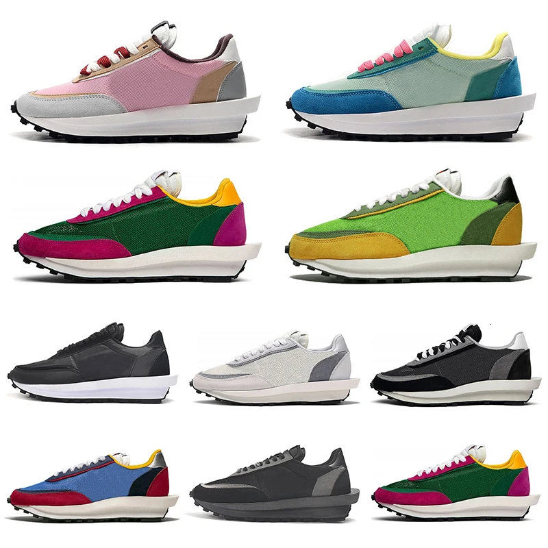 2020 Новинка sacai ldv ld вафельные кроссовки унисекс черные белые серые сосновые