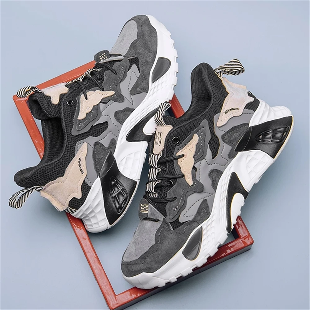 

Autumn Winter Fashion Men Sneakers Breathable Casual Male Shoes Chunky Platform Men's sports Shoes Height Incresasing Man Shoes