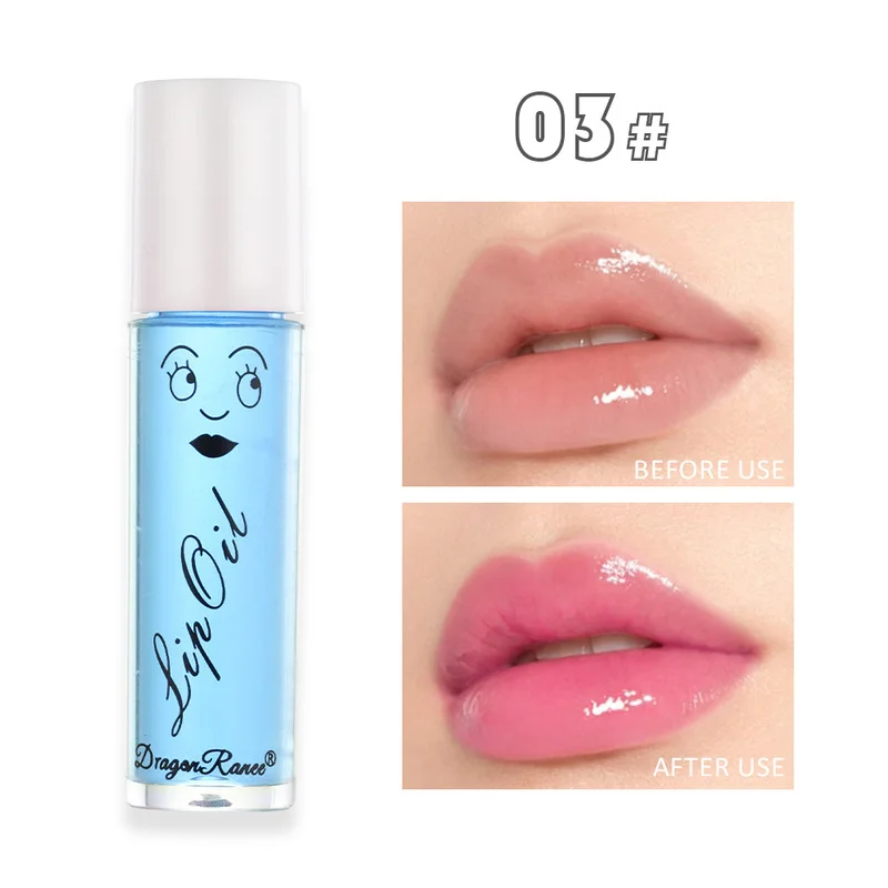 Блеск для губ Макияж роликовый шарик масло прозрачная бесцветная Бриллиантовая