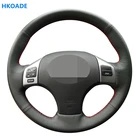 Чехол рулевого колеса автомобиля для Lexus IS IS250 IS250C IS300 IS350 IS300C IS350C F SPORT рука сшитый черный Hige мягкий Искусственная кожа