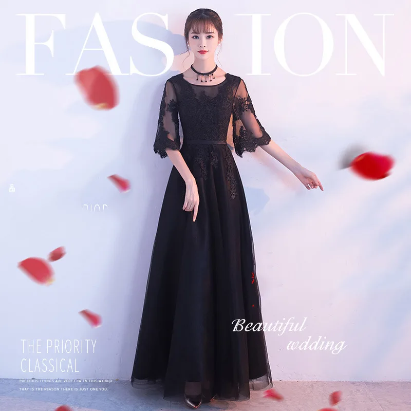 

Черные восточные платья Китайская Невеста винтажное традиционное свадебное платье Чонсам плюс размер Ципао современный халат большого размера 3XL