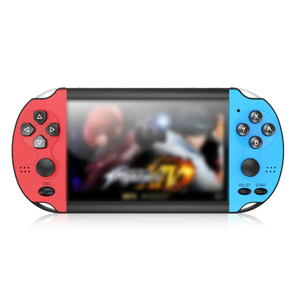 

Портативная игровая консоль с нескользящим двойным джойстиком и 4,3 дюймовым экраном, ручной эмулятор, 1-64 Гб, тысячи бесплатных игр