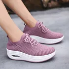 Женские летние кроссовки G18185, модные однотонные дышащие сетчатые женские кроссовки 35-40, повседневная обувь на платформе для женщин, новинка 2021