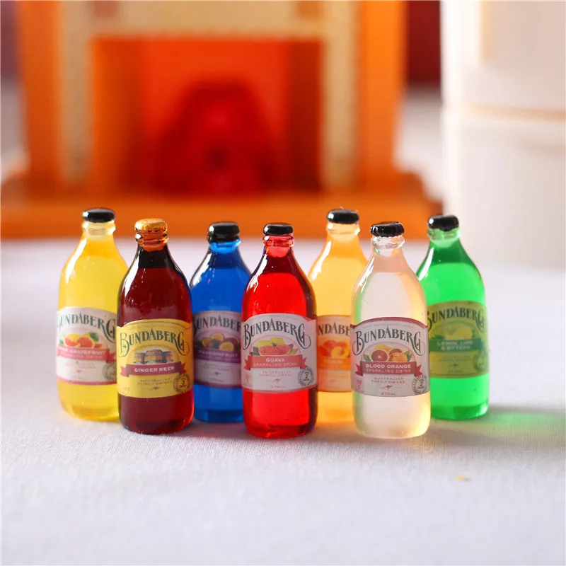

7PCS/Lot Mini Beverage 1:12 Miniature Drink Pretend Food for Blyth BJD OB11 Dollhouse Play Toys Accessories