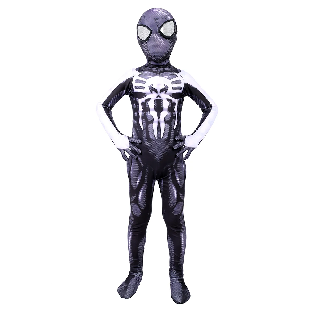 Venom/Spider-man Детский костюм из спандекса с 3D принтом черный симбиотом Веном