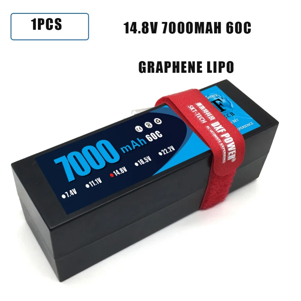 DXF Lipo 4S аккумулятор жесткий чехол 14,8 V 7000mAh 60C 120C AKKU для 1:8 1:10 RC автомобиль E Багги Truggy Грузовик Лодка вертолет Квадрокоптер
