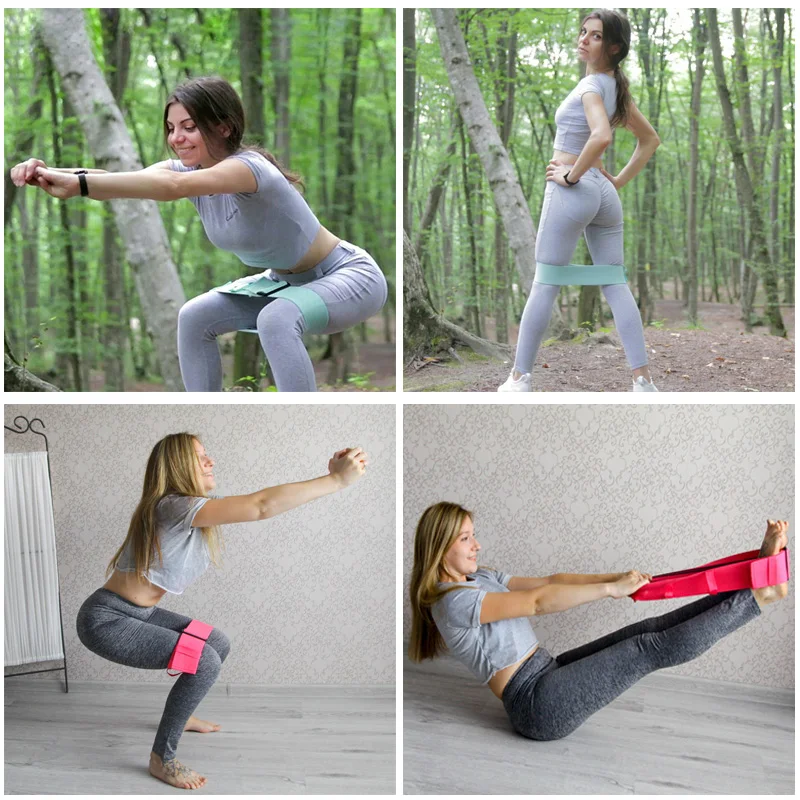 Эластичные ленты для фитнеса противоскользящие резиновые занятий спортом в