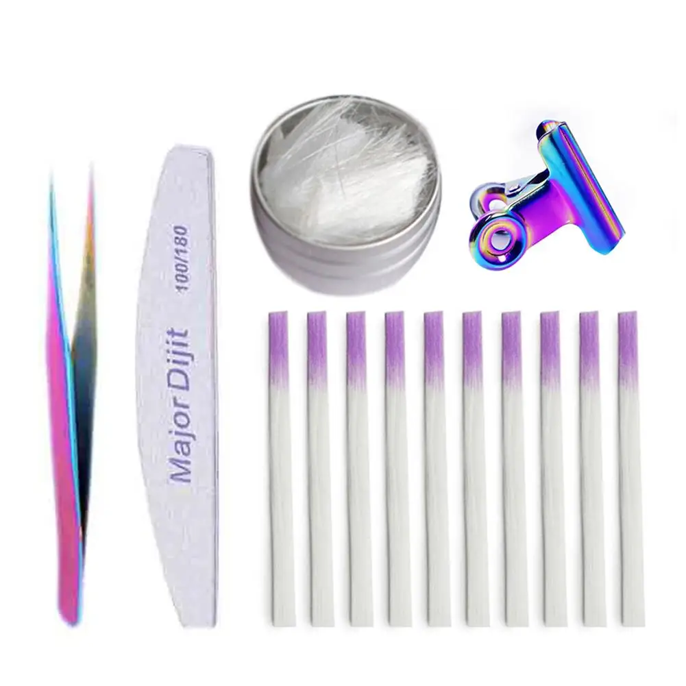 Professional Fiberglass Nail Kit Fiber Nails Extension Manicure Salon Tool Set | Красота и здоровье