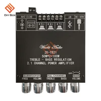 tpa3116 bluetooth 5 0 digital power amplifier module 2 1 channel treble bass tone overweight subwoofer amplifier board stereo
