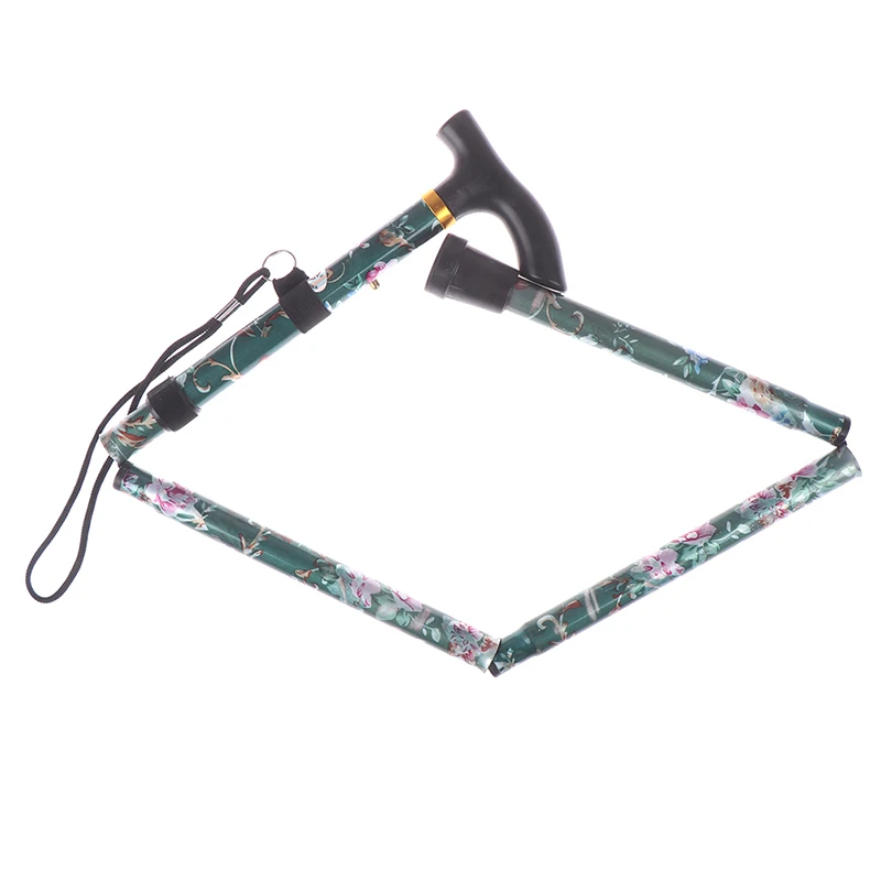 5-Section Outdoor Fold Trekking Poles Printed Walking Stick For Hiking Naturehike Antishock Or Elderly | Спорт и развлечения