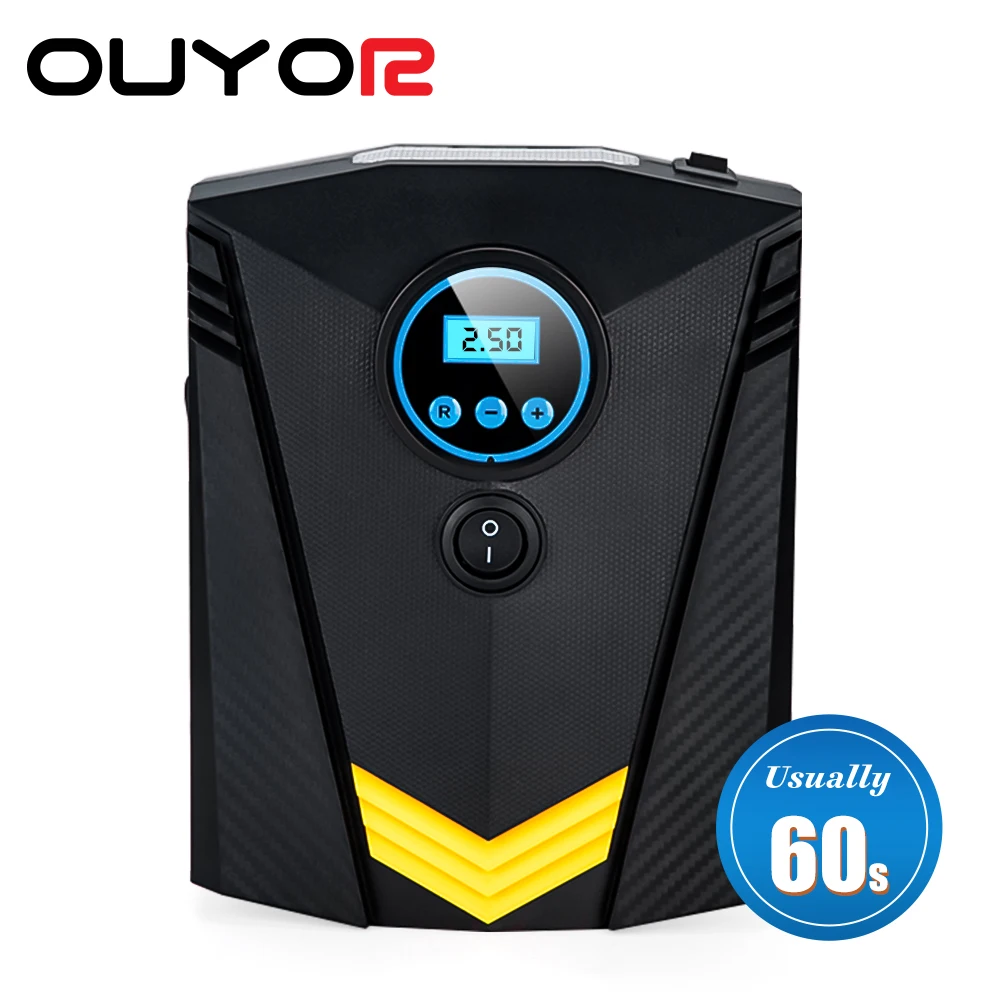 Воздушный компрессор для автомобиля насос электрических шин 12 В портативный со