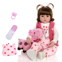 19 inch realistic cotton body cute little girl fashion baby beautiful rebirth doll home gift collection essentials