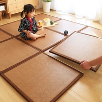 2021 eco friendly puzzle consisting rattan tatami mat home stitching floor mattress summer nap pad for beedroom floor mattress