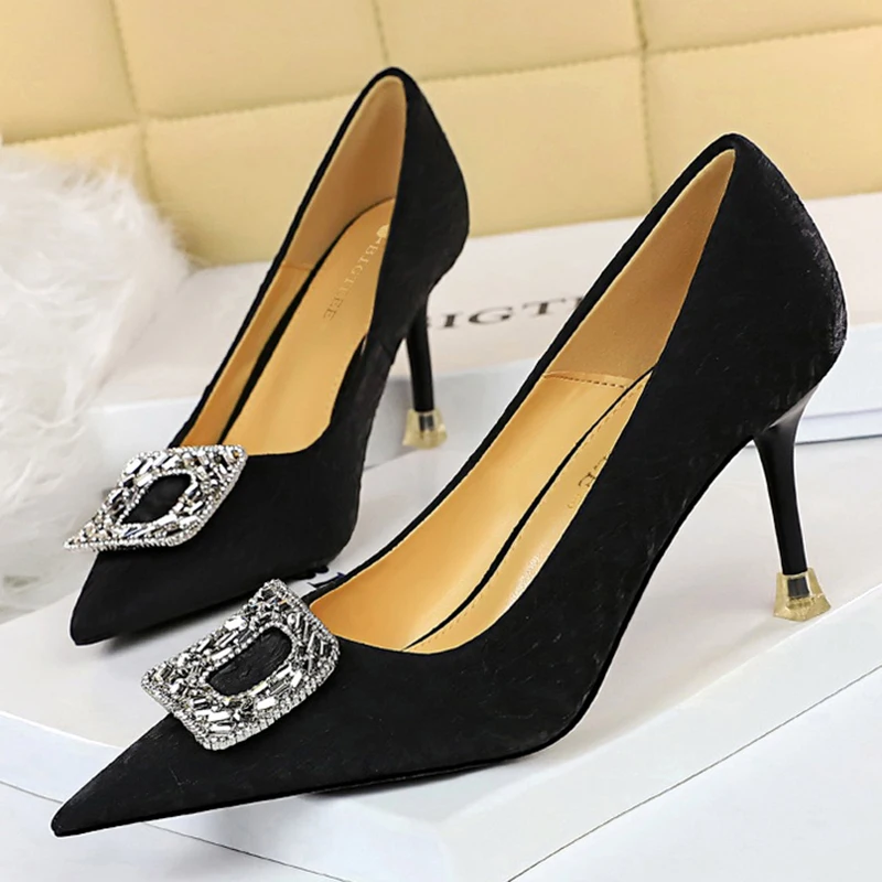 2022 элегантные женские блестящие зеленые туфли-лодочки на высоком каблуке 8 см со