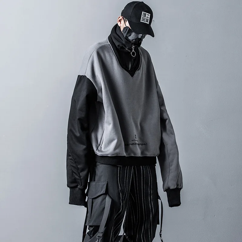 2020 модный весенний свитер с высоким воротом Мужская Уличная одежда Harajuku