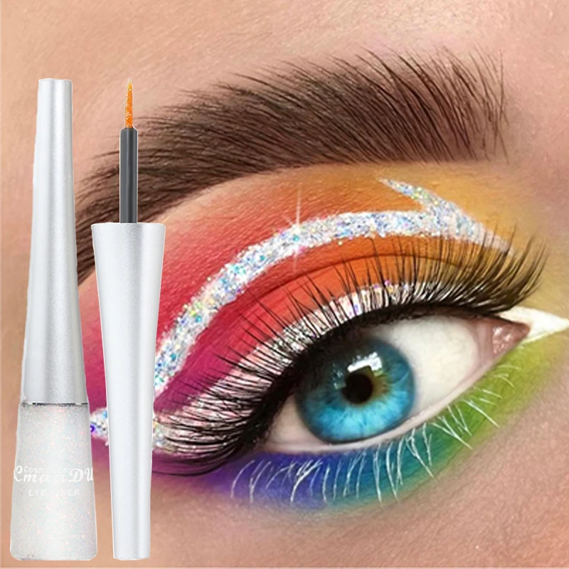 

16 Colors Pearlescent Liquid Eyeliner Waterproof Lasting Shimmer Rose Gold Color Eyeshadow Party Festival Women Eyes Makeup 1PCS