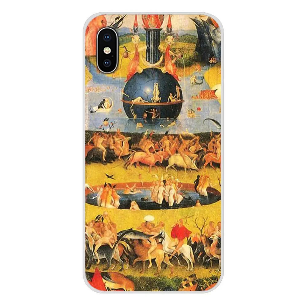 For Apple iPhone X XR XS MAX 4 4S 5 5S 5C SE 6 6S 7 8 Plus ipod touch Garden Of Earthly Delights Soft Transparent Shell Case | Мобильные