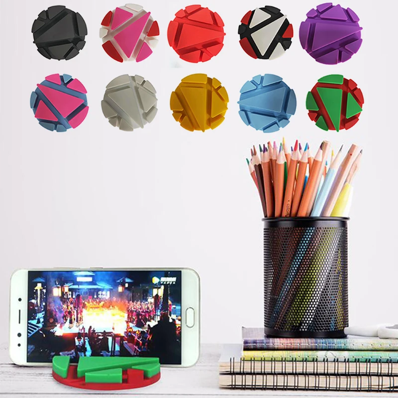 

Desk Set Multifunction Phone Holder Table Mat Silicone Cup Pad Desk Pen Card Mug Support Bracket Coaster VS Stand