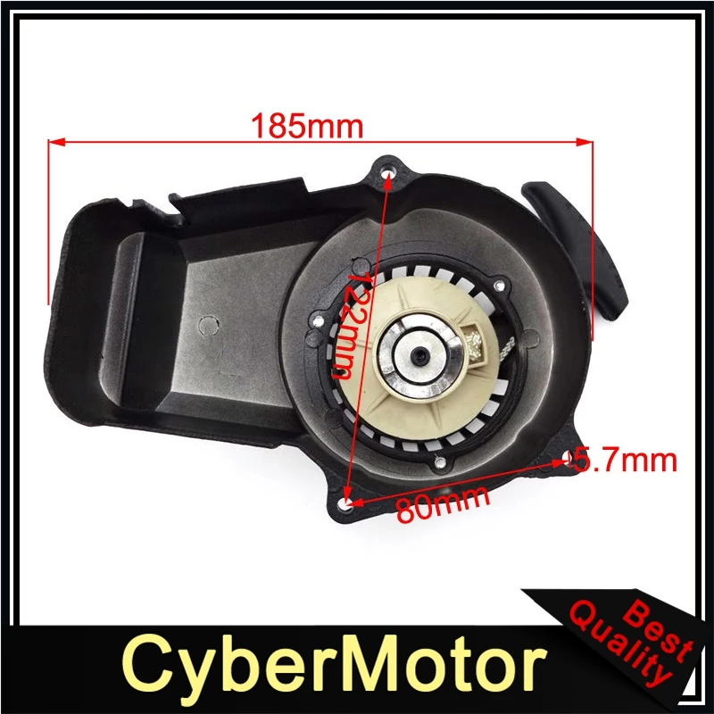 Алюминиевый Потяните Стартер для 2 такта 47cc 49cc двигатель Мини Мото Карманный